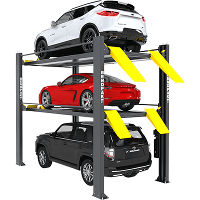 HD-973PX (5175267) 9,000 and 7,000 Lb. Capacity / Tri-Level Parking Lift / Extended / High Lift / SPECIAL ORDER / PATENT PENDING